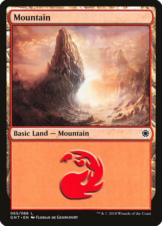 Mountain (65) [Game Night 2018] MTG Single Magic: The Gathering    | Red Claw Gaming