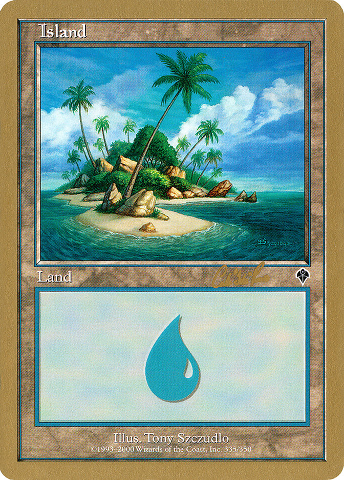 Island (cr335a) (Carlos Romao) [World Championship Decks 2002] MTG Single Magic: The Gathering    | Red Claw Gaming