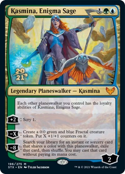 Kasmina, Enigma Sage [Strixhaven: School of Mages Prerelease Promos] MTG Single Magic: The Gathering    | Red Claw Gaming