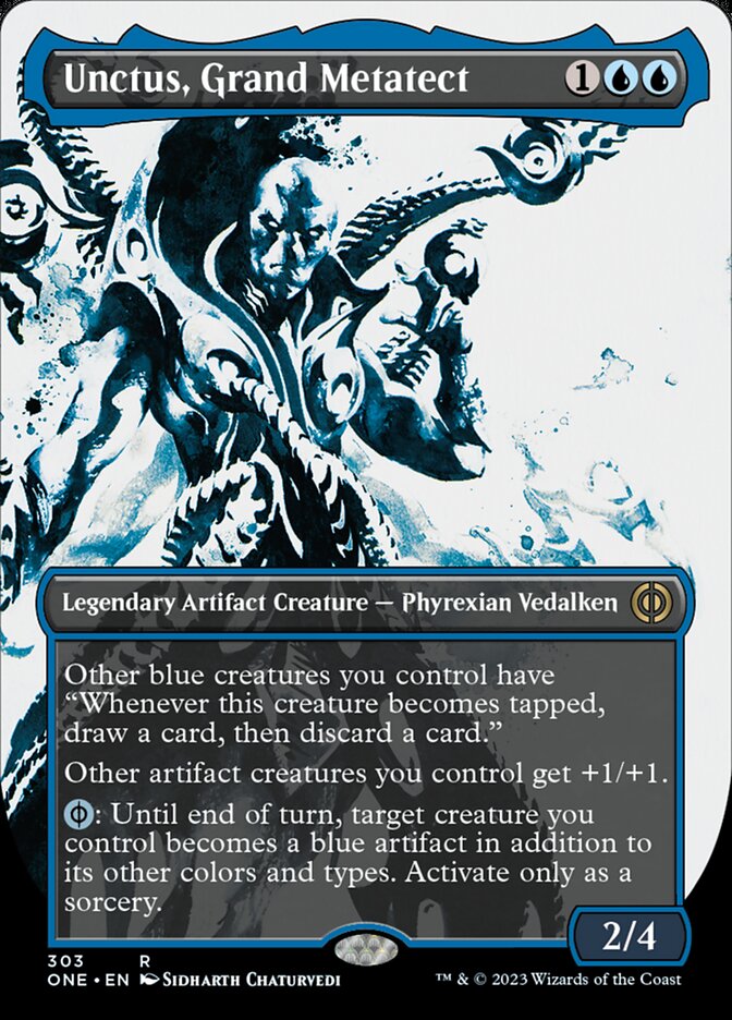 Unctus, Grand Metatect (Borderless Ichor) [Phyrexia: All Will Be One] MTG Single Magic: The Gathering    | Red Claw Gaming