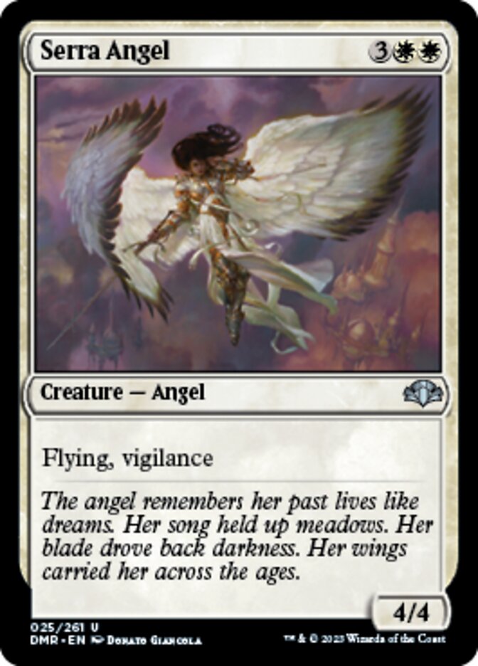 Serra Angel [Dominaria Remastered] MTG Single Magic: The Gathering    | Red Claw Gaming