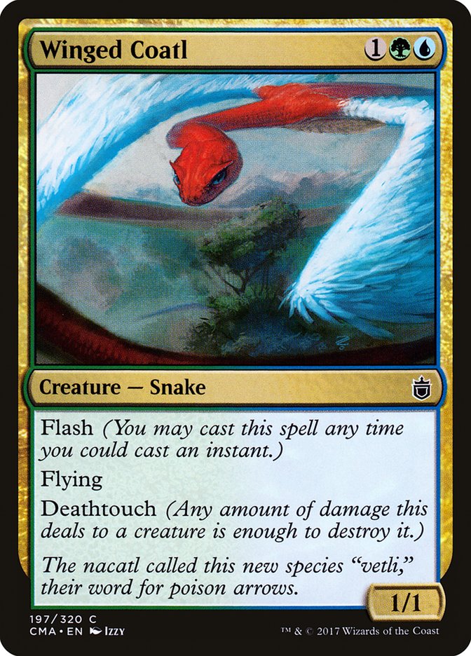 Winged Coatl [Commander Anthology] MTG Single Magic: The Gathering    | Red Claw Gaming