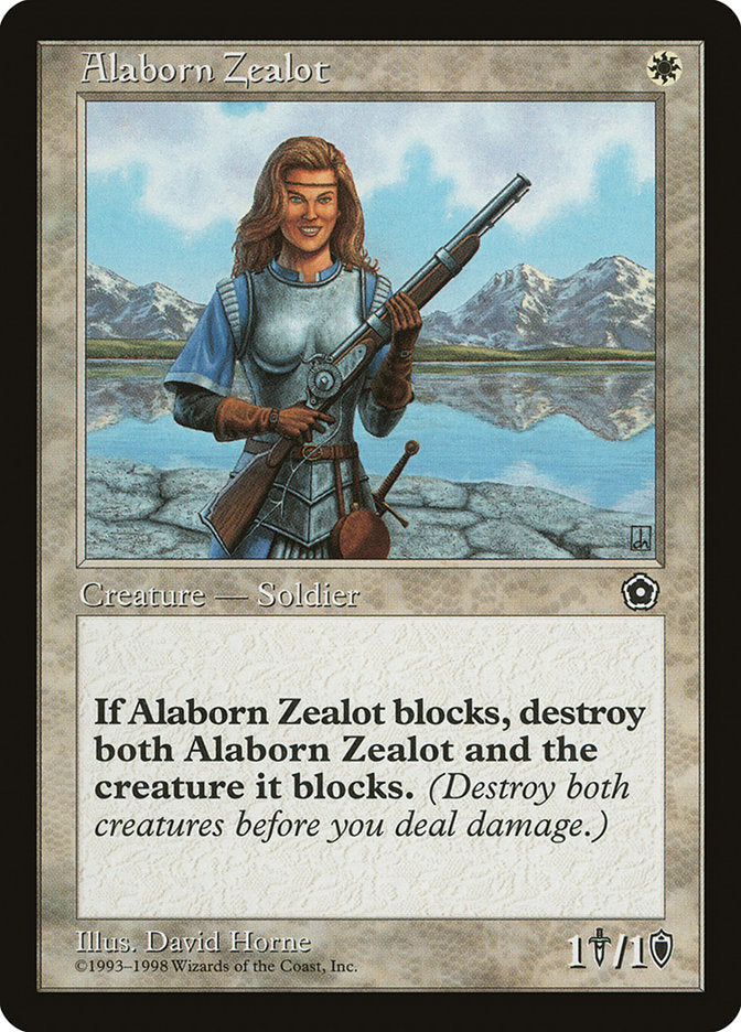 Alaborn Zealot [Portal Second Age] MTG Single Magic: The Gathering    | Red Claw Gaming