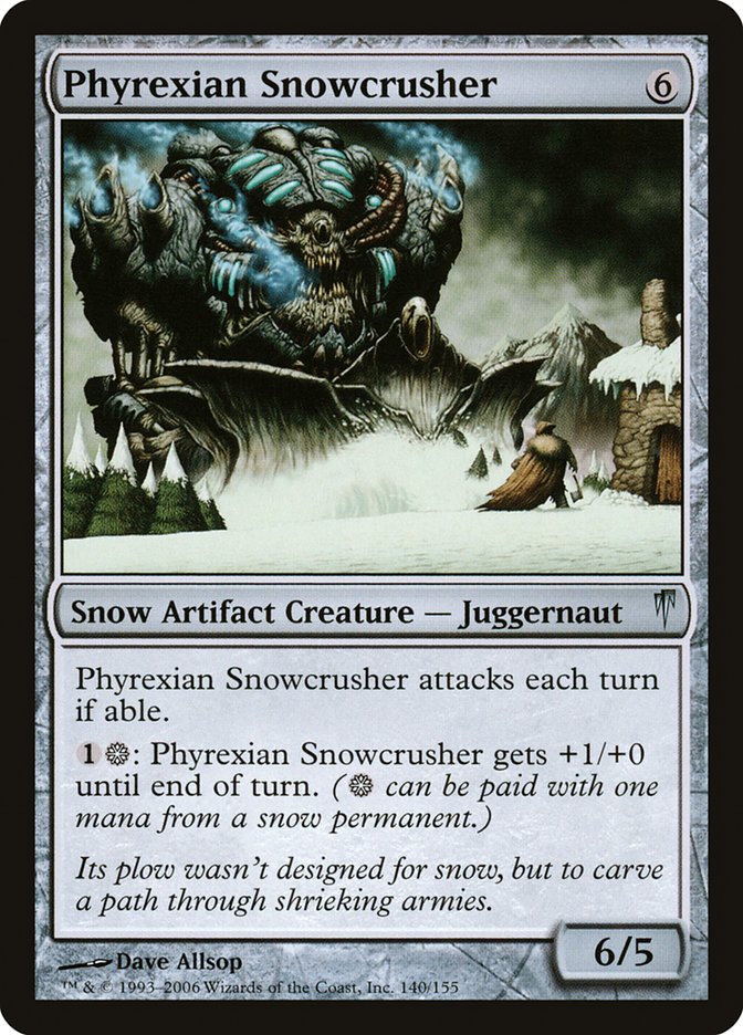 Phyrexian Snowcrusher [Coldsnap] MTG Single Magic: The Gathering    | Red Claw Gaming