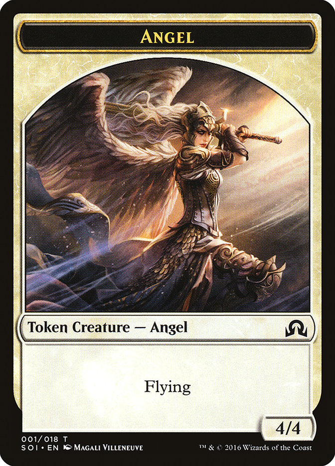 Angel Token [Shadows over Innistrad Tokens] MTG Single Magic: The Gathering    | Red Claw Gaming