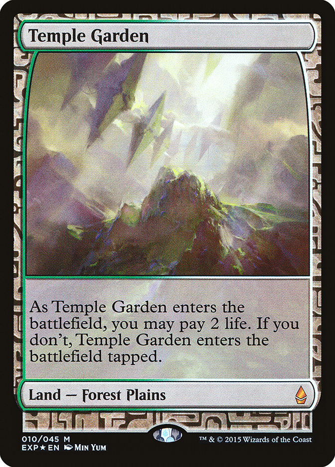 Temple Garden [Zendikar Expeditions] MTG Single Magic: The Gathering    | Red Claw Gaming