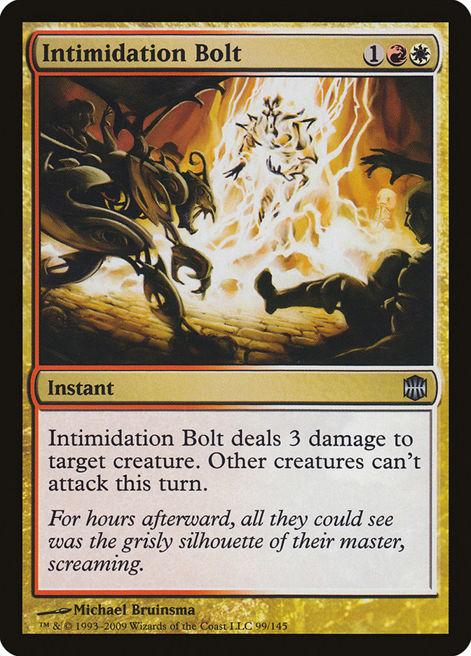 Intimidation Bolt [Alara Reborn] MTG Single Magic: The Gathering    | Red Claw Gaming