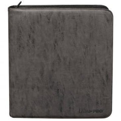 Suede Collection Zippered 9-Pocket Premium PRO-Binder Album Ultra Pro Jet   | Red Claw Gaming