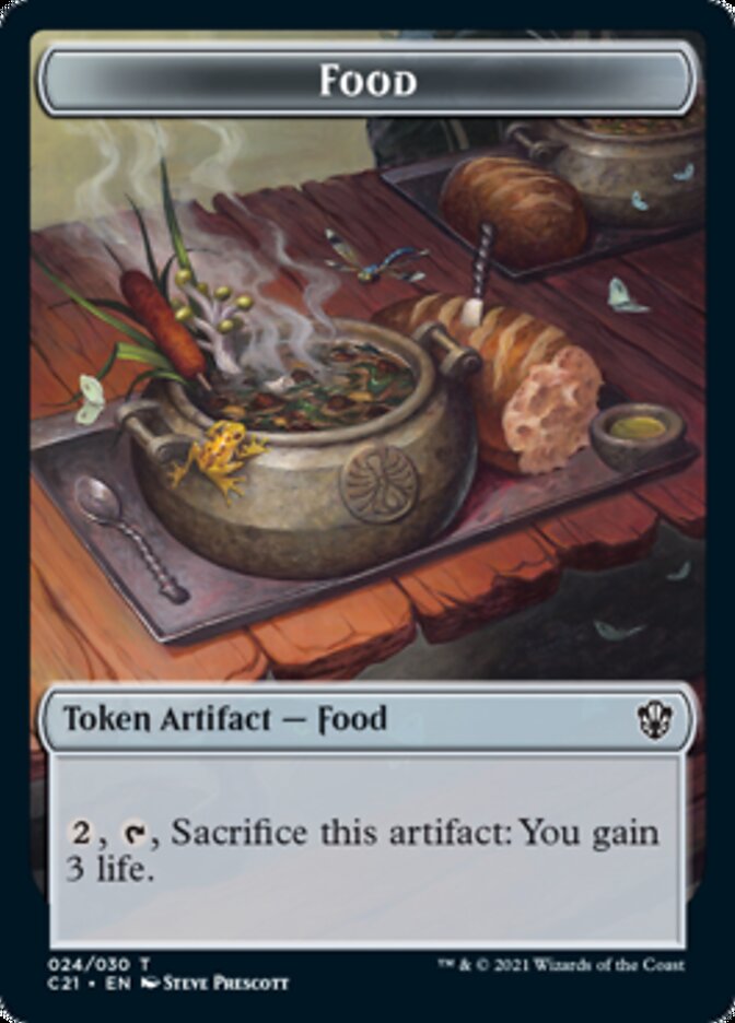 Food // Pest Double-Sided Token [Commander 2021 Tokens] MTG Single Magic: The Gathering    | Red Claw Gaming