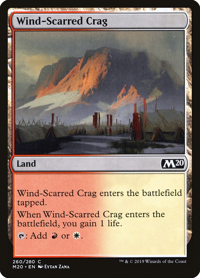 Wind-Scarred Crag [Core Set 2020] MTG Single Magic: The Gathering    | Red Claw Gaming