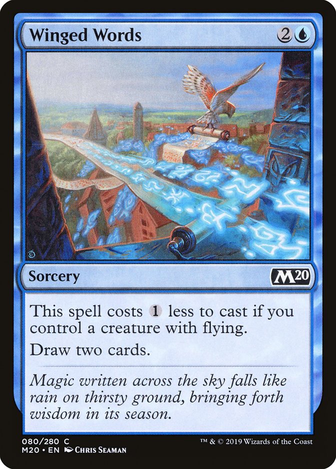 Winged Words [Core Set 2020] MTG Single Magic: The Gathering    | Red Claw Gaming