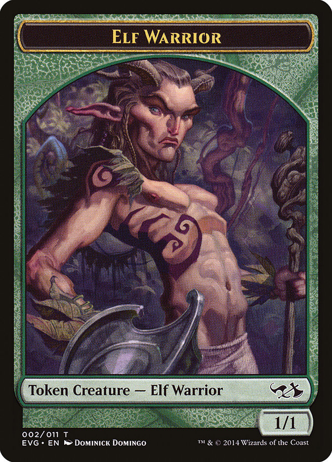 Elf Warrior Token (Elves vs. Goblins) [Duel Decks Anthology Tokens] MTG Single Magic: The Gathering    | Red Claw Gaming