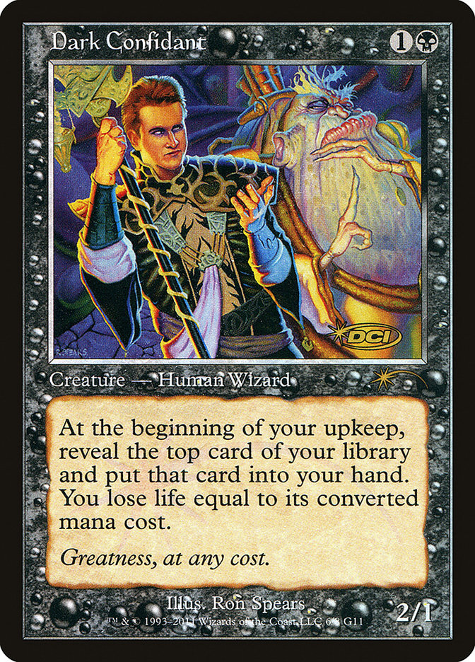 Dark Confidant [Judge Gift Cards 2011] MTG Single Magic: The Gathering    | Red Claw Gaming