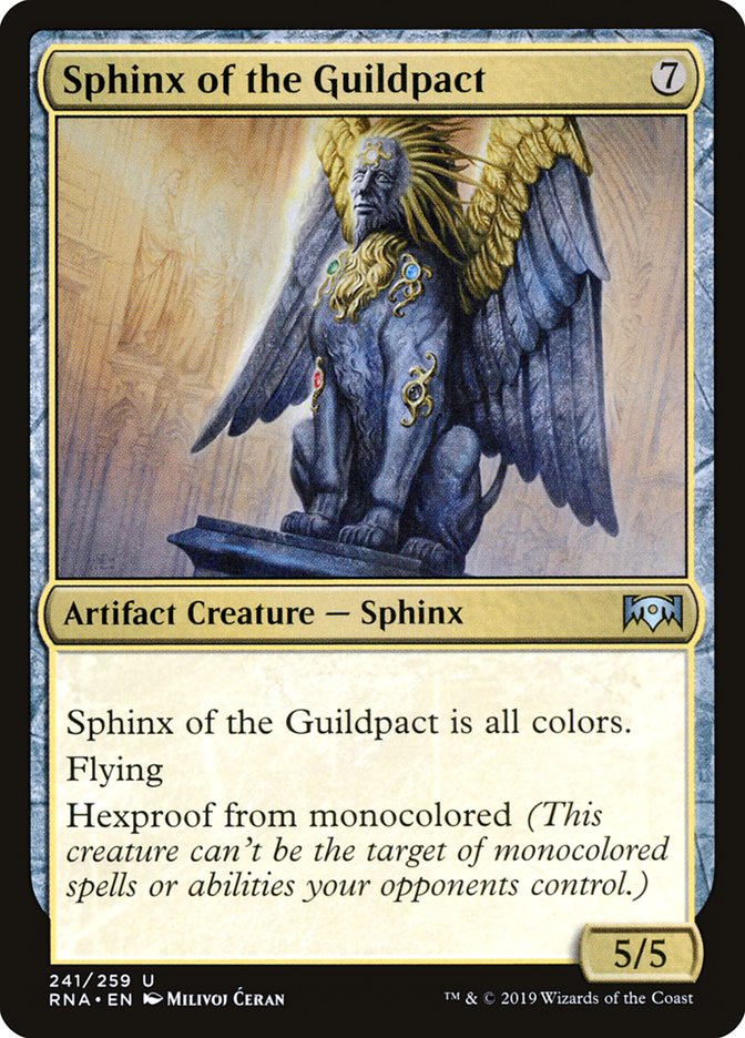 Sphinx of the Guildpact [Ravnica Allegiance] MTG Single Magic: The Gathering    | Red Claw Gaming