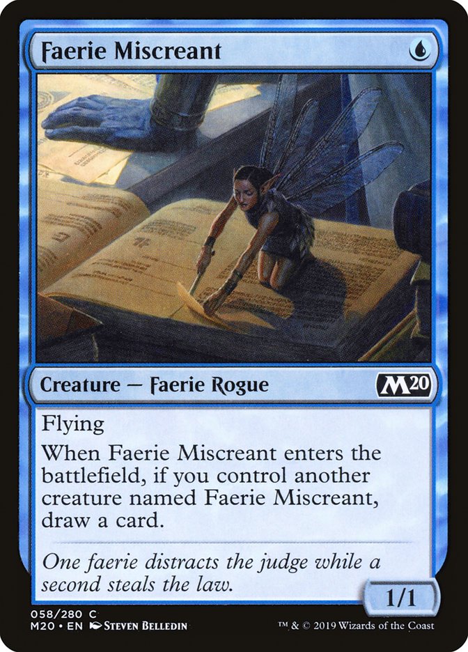 Faerie Miscreant [Core Set 2020] MTG Single Magic: The Gathering    | Red Claw Gaming