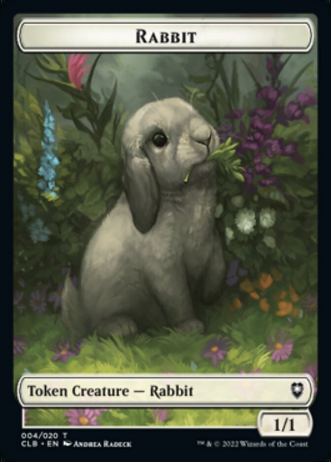 Rabbit Token [Commander Legends: Battle for Baldur's Gate Tokens] MTG Single Magic: The Gathering    | Red Claw Gaming