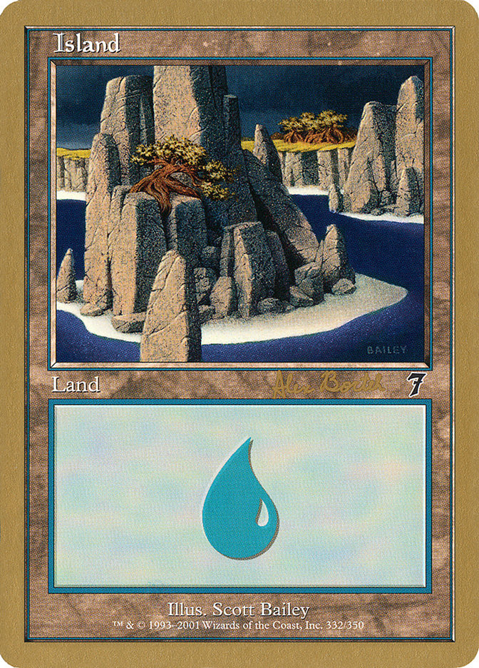 Island (ab332) (Alex Borteh) [World Championship Decks 2001] MTG Single Magic: The Gathering    | Red Claw Gaming