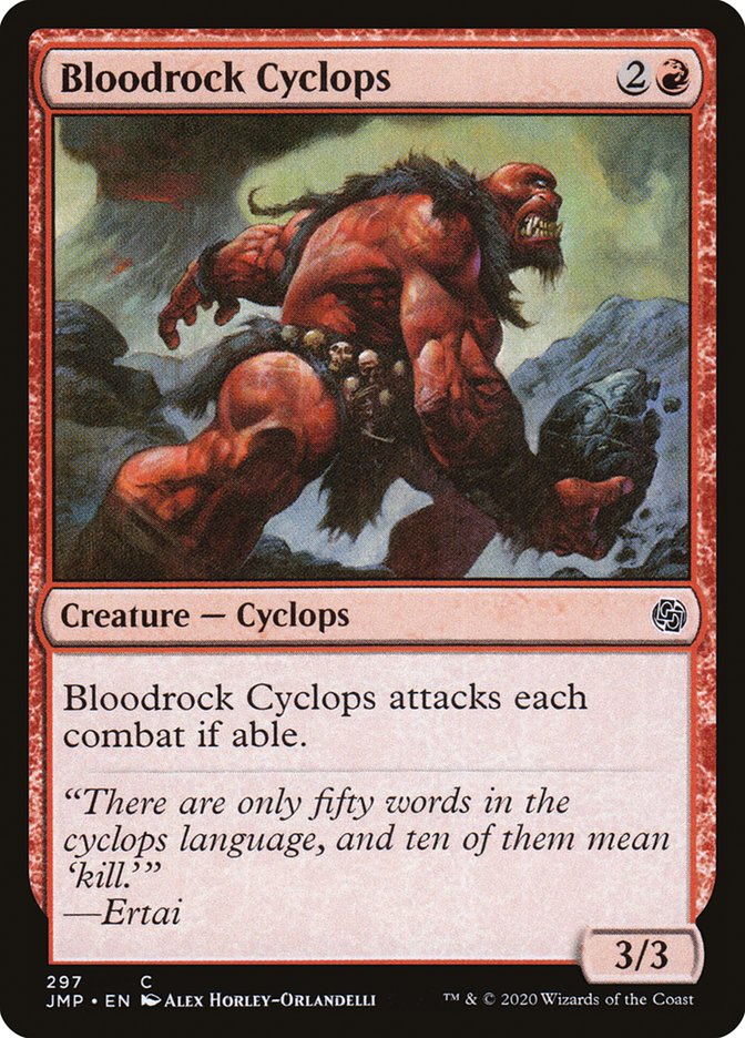 Bloodrock Cyclops [Jumpstart] MTG Single Magic: The Gathering    | Red Claw Gaming