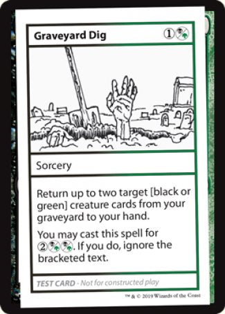 Graveyard Dig (2021 Edition) [Mystery Booster Playtest Cards] MTG Single Magic: The Gathering    | Red Claw Gaming