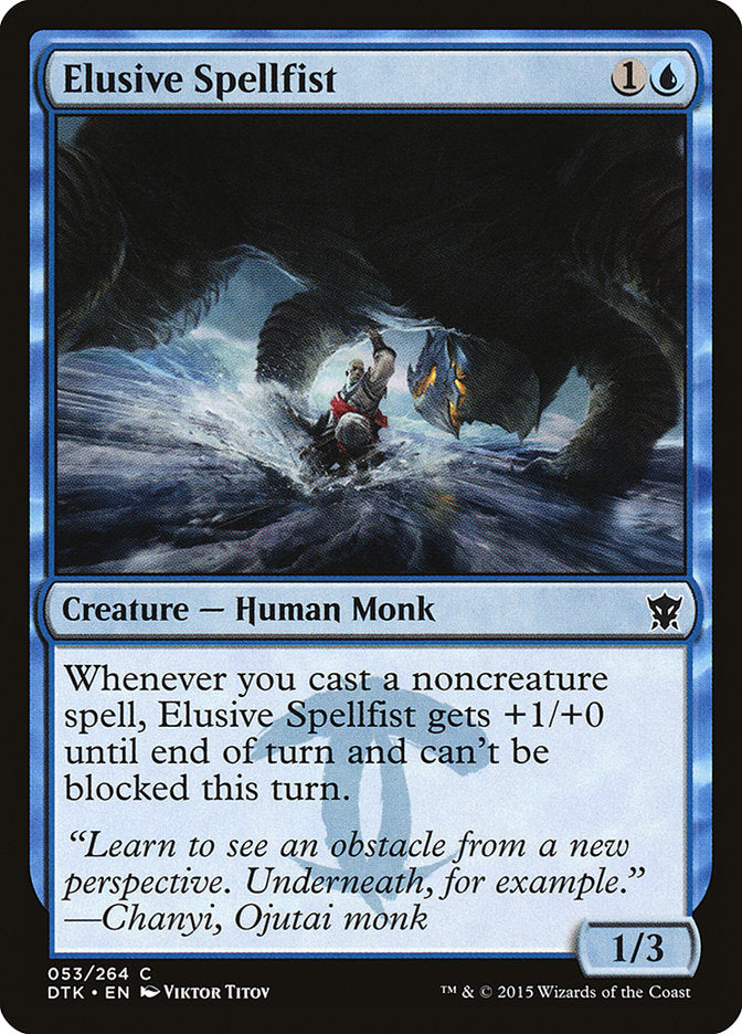 Elusive Spellfist [Dragons of Tarkir] MTG Single Magic: The Gathering    | Red Claw Gaming