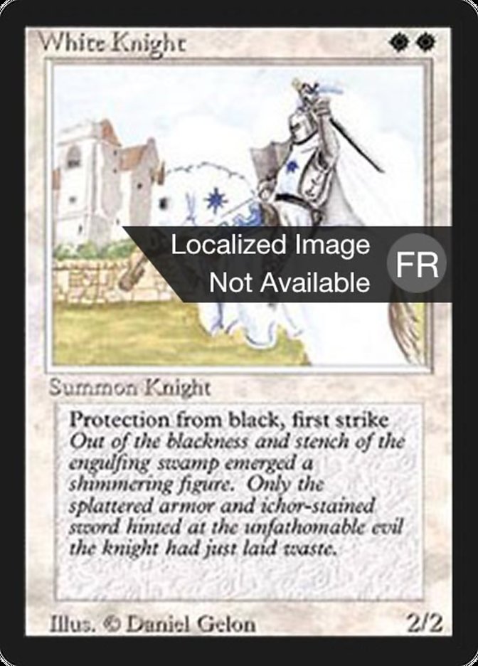 White Knight [Foreign Black Border] MTG Single Magic: The Gathering    | Red Claw Gaming