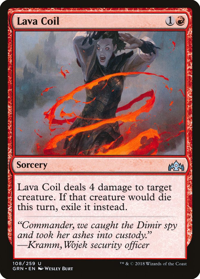 Lava Coil [Guilds of Ravnica] MTG Single Magic: The Gathering    | Red Claw Gaming