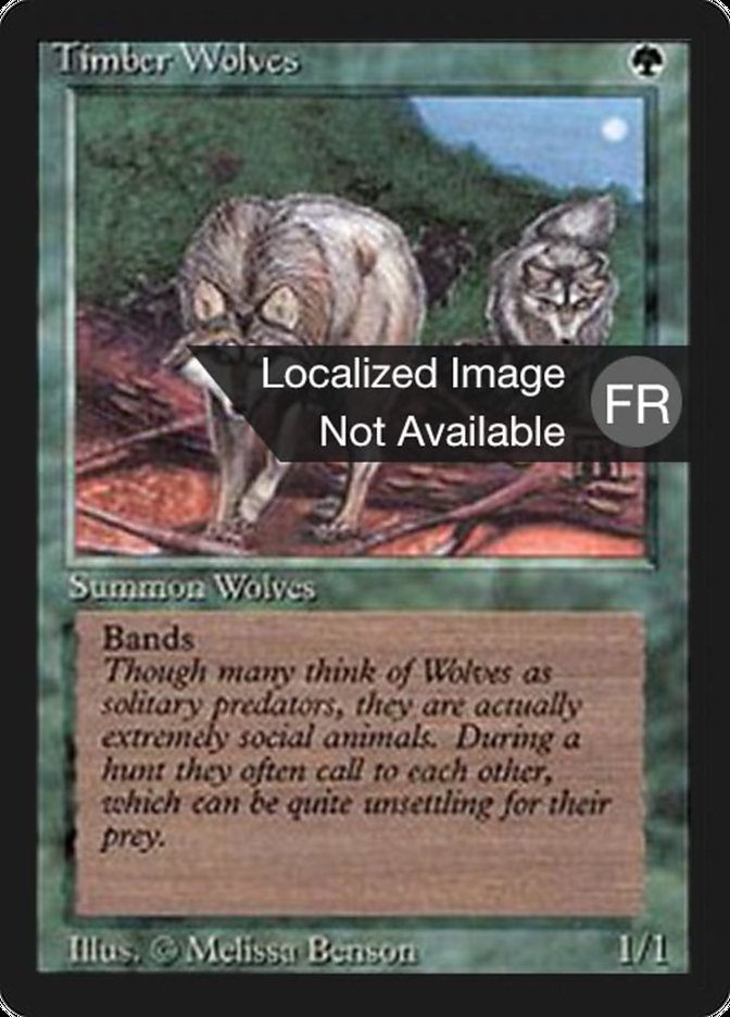 Timber Wolves [Foreign Black Border] MTG Single Magic: The Gathering    | Red Claw Gaming