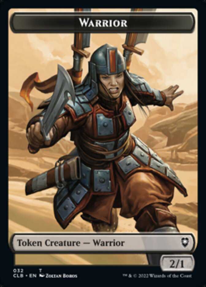 Warrior // Inkling Double-Sided Token [Commander Legends: Battle for Baldur's Gate Tokens] MTG Single Magic: The Gathering    | Red Claw Gaming