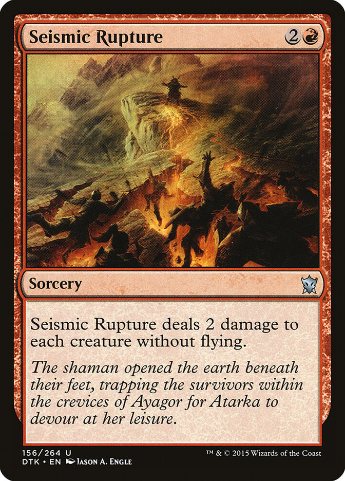 Seismic Rupture [Dragons of Tarkir] MTG Single Magic: The Gathering    | Red Claw Gaming