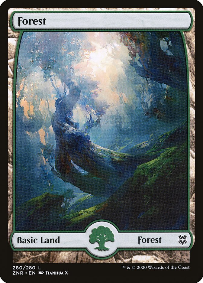 Forest (280) [Zendikar Rising] MTG Single Magic: The Gathering    | Red Claw Gaming