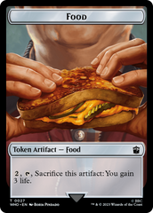 Alien Warrior // Food (0027) Double-Sided Token [Doctor Who Tokens] MTG Single Magic: The Gathering    | Red Claw Gaming