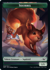 Squirrel // Treasure (012) Double-Sided Token [Unfinity Tokens] MTG Single Magic: The Gathering    | Red Claw Gaming