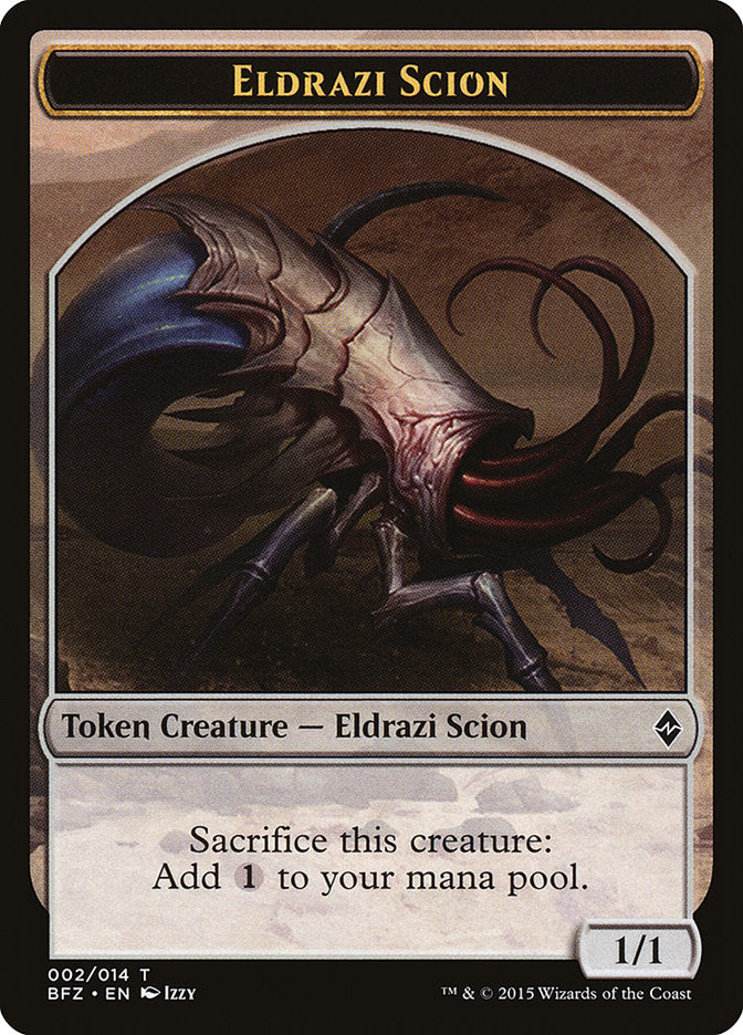 Eldrazi Scion Token (002/014) [Battle for Zendikar Tokens] MTG Single Magic: The Gathering    | Red Claw Gaming