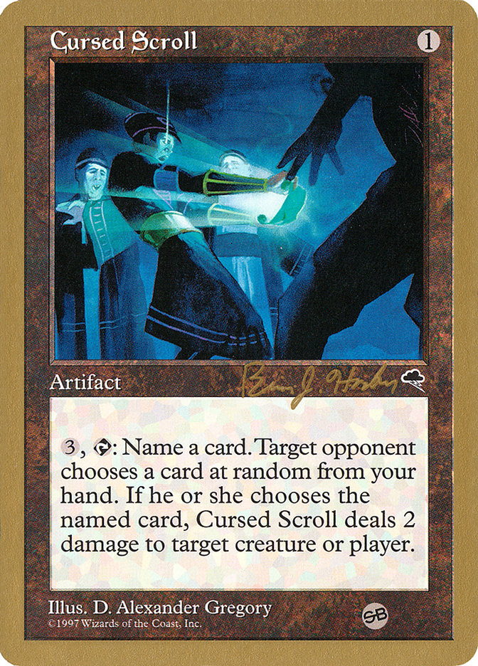 Cursed Scroll (Brian Hacker) (SB) [World Championship Decks 1998] MTG Single Magic: The Gathering    | Red Claw Gaming