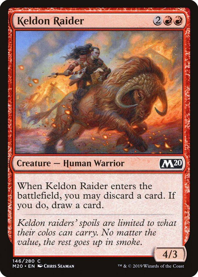 Keldon Raider [Core Set 2020] MTG Single Magic: The Gathering    | Red Claw Gaming