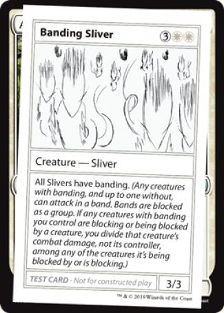 Banding Sliver (2021 Edition) [Mystery Booster Playtest Cards] MTG Single Magic: The Gathering    | Red Claw Gaming