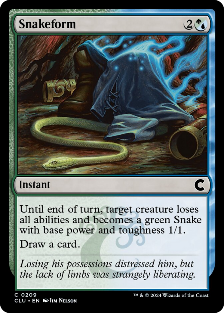 Snakeform [Ravnica: Clue Edition] MTG Single Magic: The Gathering    | Red Claw Gaming