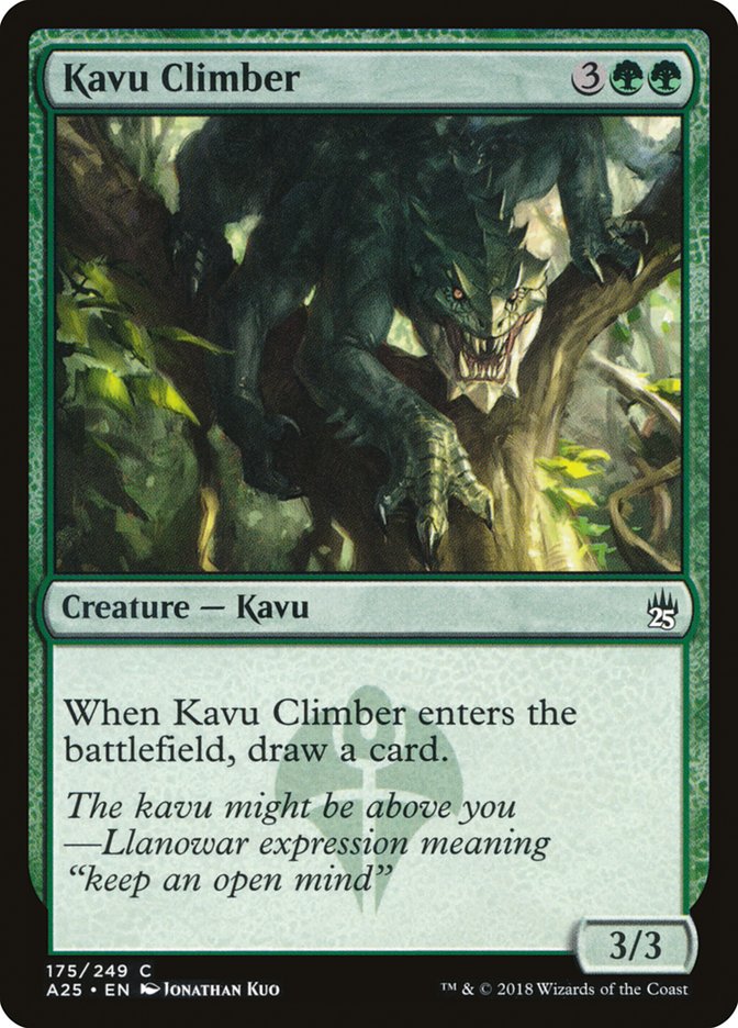 Kavu Climber [Masters 25] MTG Single Magic: The Gathering    | Red Claw Gaming