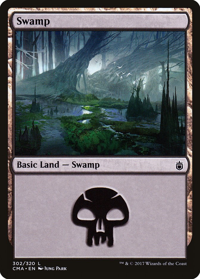 Swamp (302) [Commander Anthology] MTG Single Magic: The Gathering    | Red Claw Gaming