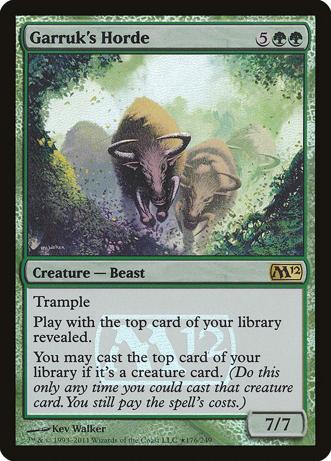 Garruk's Horde [Magic 2012 Prerelease Promos] MTG Single Magic: The Gathering    | Red Claw Gaming