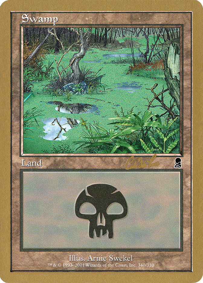 Swamp (cr340) (Carlos Romao) [World Championship Decks 2002] MTG Single Magic: The Gathering    | Red Claw Gaming