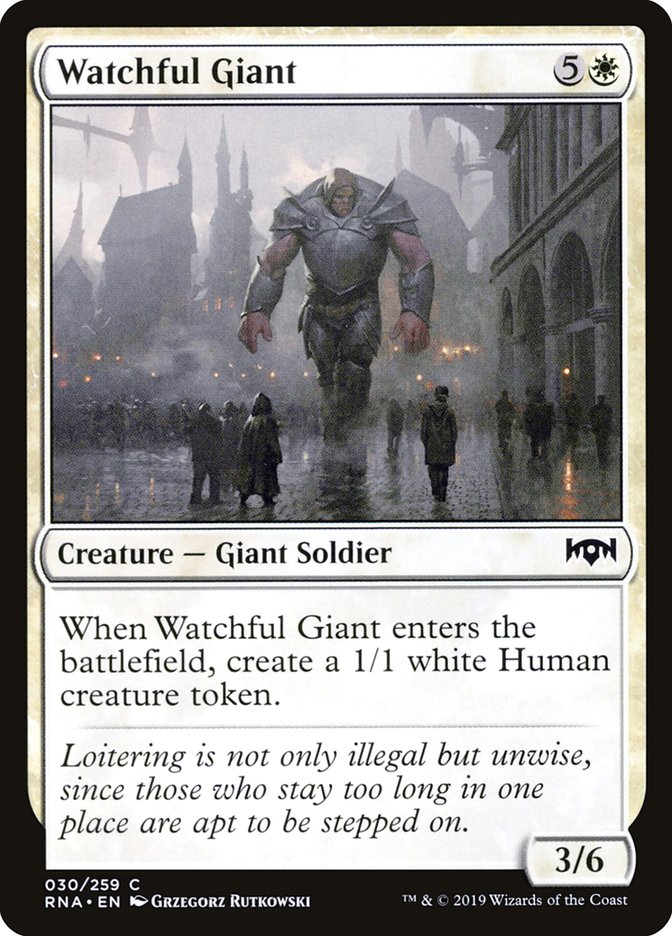 Watchful Giant [Ravnica Allegiance] MTG Single Magic: The Gathering    | Red Claw Gaming