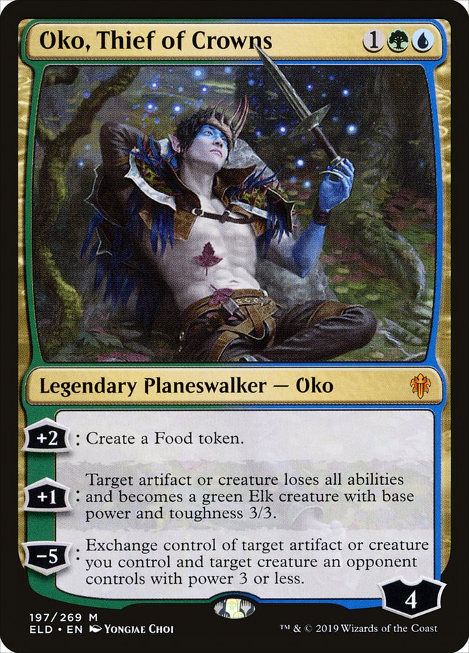 Oko, Thief of Crowns [Throne of Eldraine] MTG Single Magic: The Gathering    | Red Claw Gaming