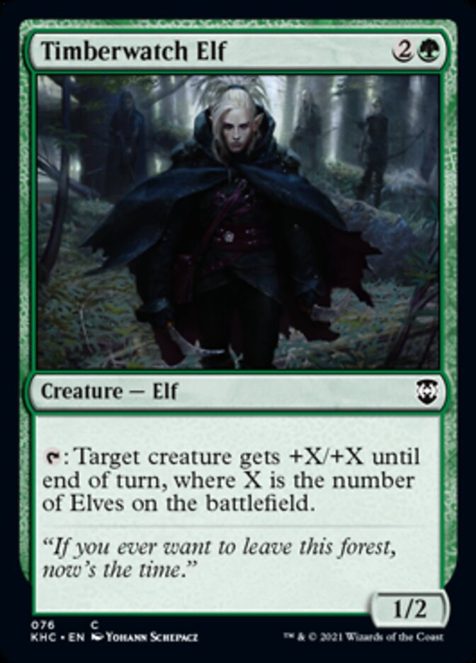 Timberwatch Elf [Kaldheim Commander] MTG Single Magic: The Gathering    | Red Claw Gaming