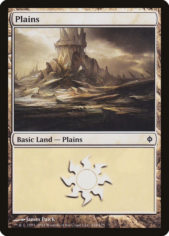 Plains (166) [New Phyrexia] MTG Single Magic: The Gathering    | Red Claw Gaming