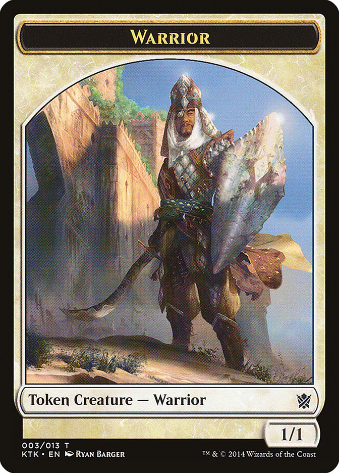 Warrior Token (003/013) [Khans of Tarkir Tokens] MTG Single Magic: The Gathering    | Red Claw Gaming
