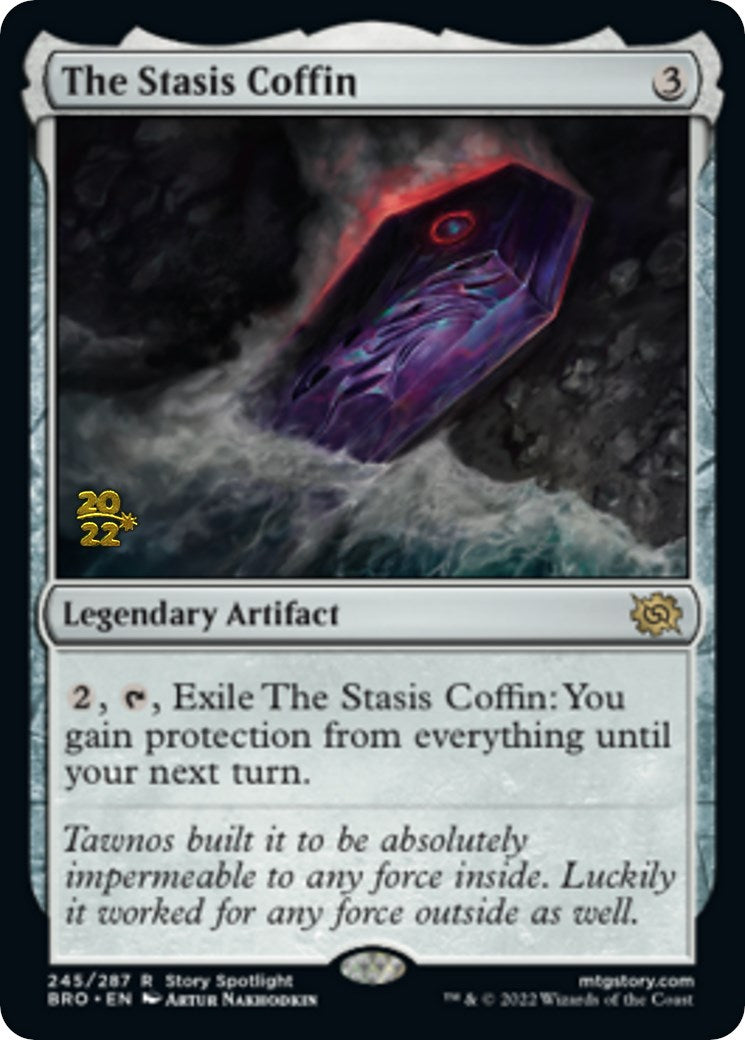 The Stasis Coffin [The Brothers' War Prerelease Promos] MTG Single Magic: The Gathering    | Red Claw Gaming