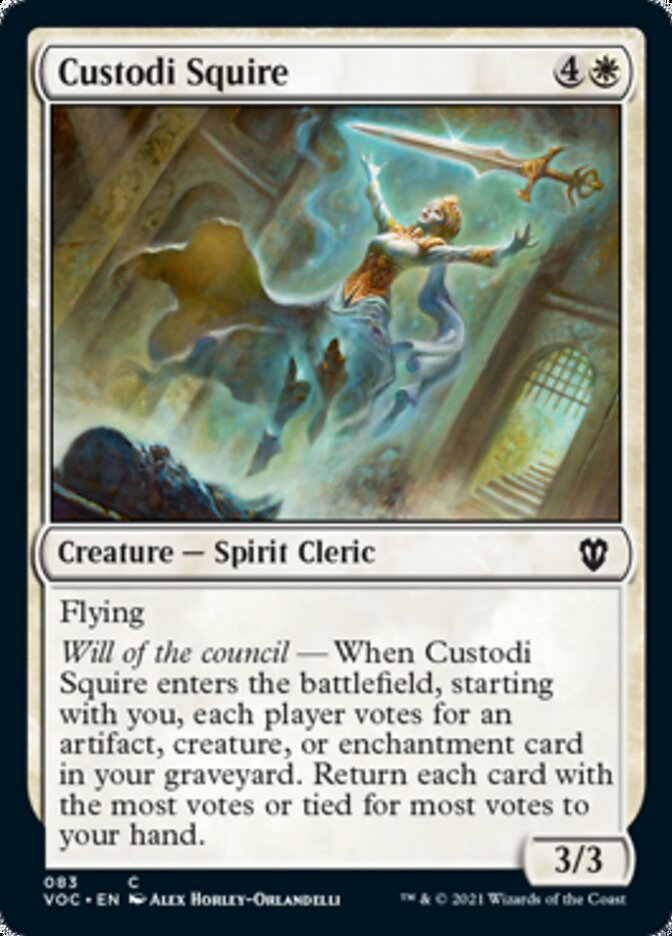 Custodi Squire [Innistrad: Crimson Vow Commander] MTG Single Magic: The Gathering    | Red Claw Gaming