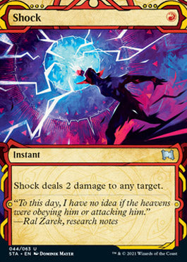 Shock (Foil Etched) [Strixhaven: School of Mages Mystical Archive] MTG Single Magic: The Gathering    | Red Claw Gaming