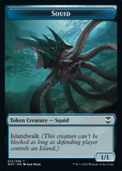 Squid // Treasure (013) Double-Sided Token [Streets of New Capenna Commander Tokens] MTG Single Magic: The Gathering    | Red Claw Gaming